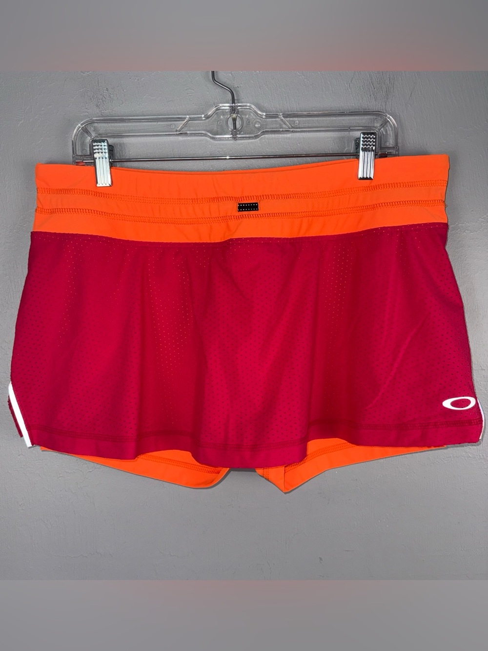 Oakley Sporty Skort Skirt Women’s XL Orange & Pink Tennis Volleyball Gym